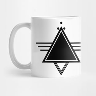 Triangle illustration, tattoo art Mug